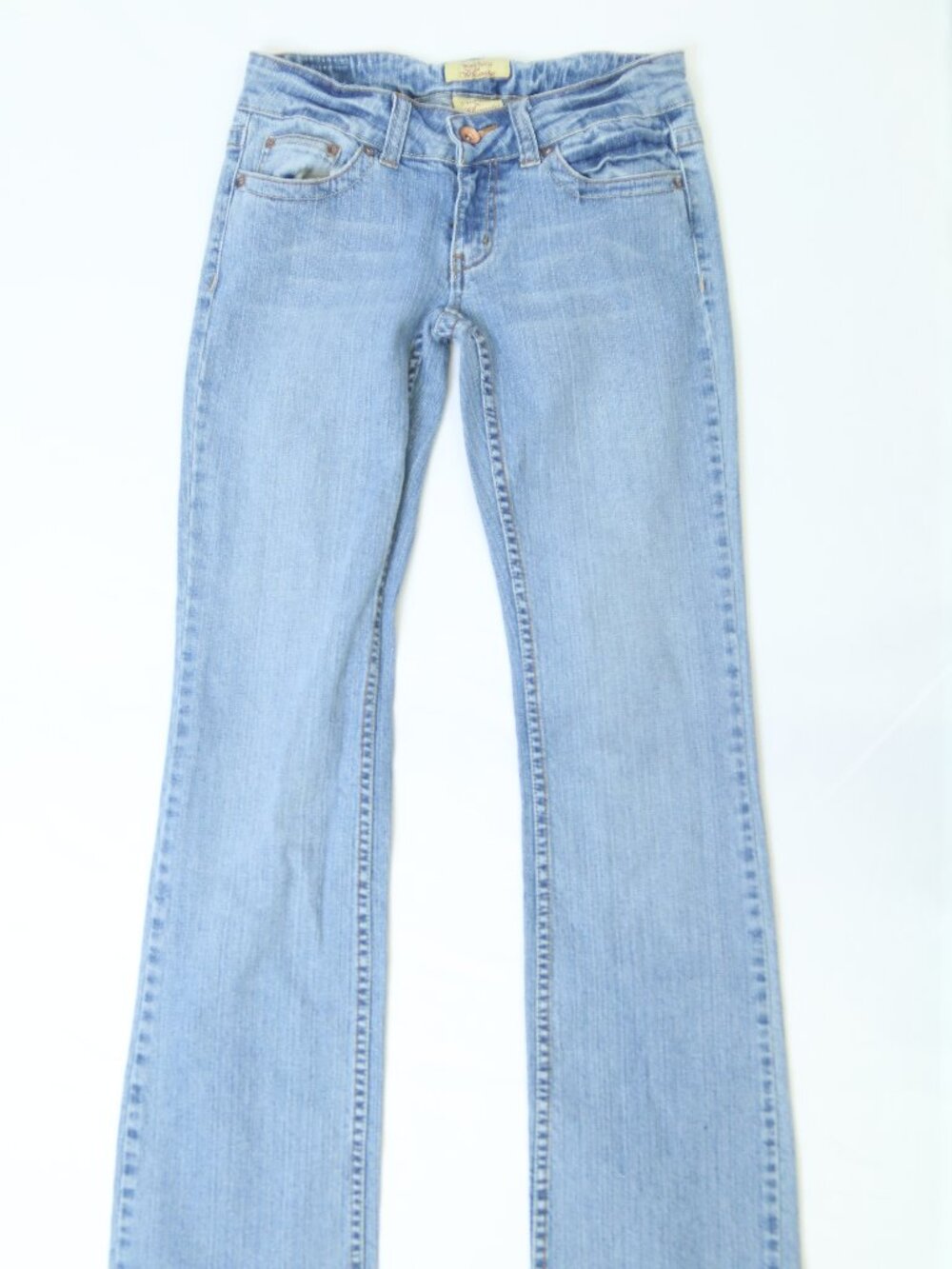 Women's Light Blue Low-rise Bootcut Jeans Size 27"